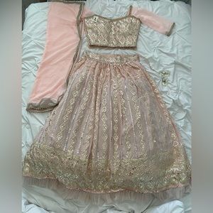Beautiful Baby pink Indian lehenga. Brand new not worn